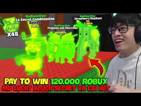 Video Thumbnail: HÙNG AKIRA CHƠI LỚN MỞ 48 LUCKY BLOCK BÙNG NỔ SECRET KHỦNG 1B PHÁ ĐẢO UPDATE RADIOACTIVE BRAINROT