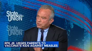 Robert F Kennedy Jr urging parents to vaccinate kids against measles
