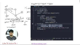 7 3 Breadth First Search BFS in Python Graph Theory Data Structures in Python