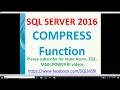 Compress in SQL Server Sql data compress sql tutorials