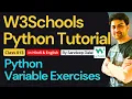 W3Schools W3Schools Python W3Schools Python Tutorial Class 013 Python - Variable Exercises