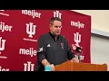 Coach Q A Curt Cignetti discusses fall camp Week 2 after Indiana s Monday practice