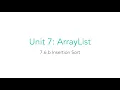 AP CSA 7 6 b Sorting