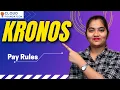 Pay Rules in Kronos Kronos Online Training Kronos Online Course Kronos CloudFoundation