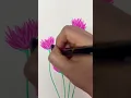 Easy Flower Drawing with Acrylic Markers