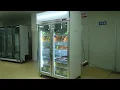 Ideal Refrigeration Commercial Vertical Glass Door Display Freezer for Supermarkets
