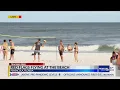 Red Flags flying at Pensacola Beach ahead of Tropical Storm Fred