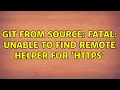 GIT from source fatal Unable to find remote helper for https