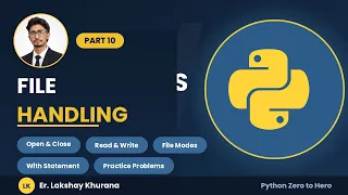 Python Full Course for Beginners Part 10 - File Handling in Python
