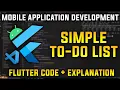Simple To-Do List Flutter for Beginners Mobile Application Development
