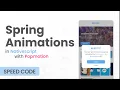 NativeScript Angular Movies App UI - Spring Animation with Popmotion Speed Code