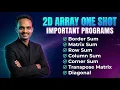 2D ARRAY One Shot All Important Programs PYQs ICSE Class 10 Computer 2026