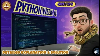 Python Week 4 GRPA 1 to 5 IIT Madras BS Degree Detailed Explanation Solutions