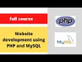 TUTORIAL ON WEB DEVELOPMENT USING PHP AND MYSQL USER REGISTRATION AND LOGIN