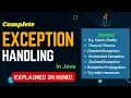 Exception Handling in Java Explained in HINDI Java Interview question BitsAndBytes