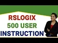 RSLogix 500 User Instruction PLC User Instruction PLC Programming