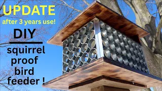UPDATE after 3 years use ● DIY Squirrel Proof Bird Feeder