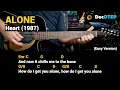 Alone - Heart Easy Guitar Chords Tutorial with