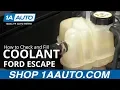 How to Check and Fill Coolant 08-12 Ford Escape