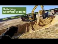Satisfying Excavator Digging Heavy Equipment ASMR