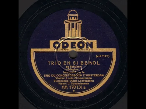 Download MP3 Concertgebouw Trio - Schubert, Mendelssohn, Tchaikovsky (Odeon, 1930)