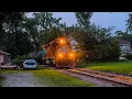 CN Local going between Houses Waterloo Iowa