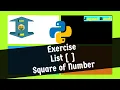 Exercise Square of number Python tutorial in hindi