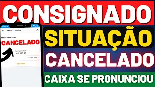 CONSIGNADO AUXÍLIO BRASIL SITUAÇÃO CANCELADA! Caixa Diz Que Pode Solicitar Novamente