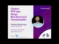 Chipless RFID tags Design Manufacturing and Characterisation - WiCom Lab