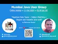 Mumbai JUG Meetup on 21 Dec 2024 with Balkrishna Rawool