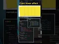 Card hover effect