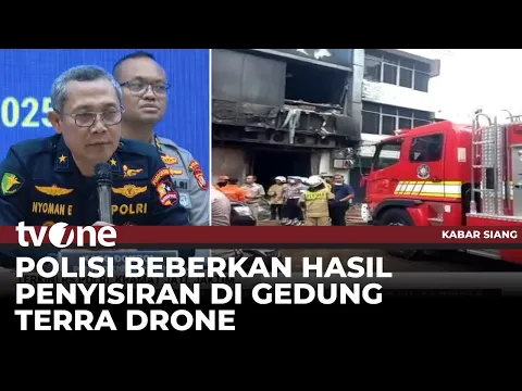 Konferensi Pers Polisi Ungkap Penyebab Kematian 22 Orang Tragedi Gedung Terra Drone