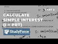 How to calculate simple interest Part 2