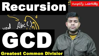GCD Program using Recursive Technique Computer Science Sem-2 Java Program Class 12th