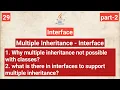 Why multiple inheritance supported by interfaces but not by classes java part-2