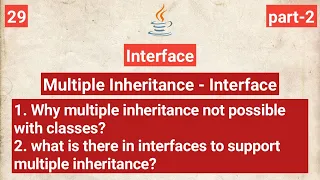 Why multiple inheritance supported by interfaces but not by classes java part-2