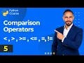6 - Learn Python Comparison Operators with Simple Examples Python Course Data by Mousa