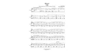 minuet viii your words are as sweet as honey o lord 