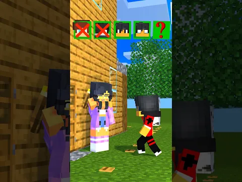 NO ONE CAN COME IN EXCEPT.... MINECRAFT ANIMATION #minecraft #shorts