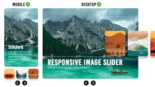 How To Create Responsive Image Slider In HTML CSS Javascript