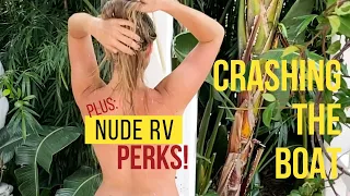 We CRASH the Boat and then go NUDE RV’ing! – Lazy Gecko Sailing Ep. 259