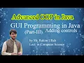 Java Lecture GUI Programming in java Part-III