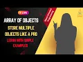 Java Array of Objects Explained OOP Concepts Step-by-Step