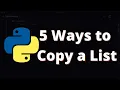 21 5 Ways to Copy a List in Python Python for Beginners