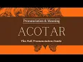 ACOTAR Complete Pronunciation Guide Pronunciation Meaning