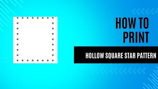 Learn to Code a Hollow Square Star Pattern in Java - Step-by-Step Tutorial