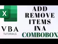 Excel VBA ComboBox Dynamically Add and Remove Items