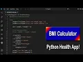 Build a BMI Calculator in Python - Full Tutorial with Error Handling Python Tutorial