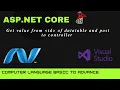 How Get Value from Data Table in asp net core using javascript in c