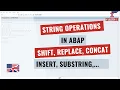 String Operations in ABAP - Shift Replace Insert Concatenate Substring Translate english